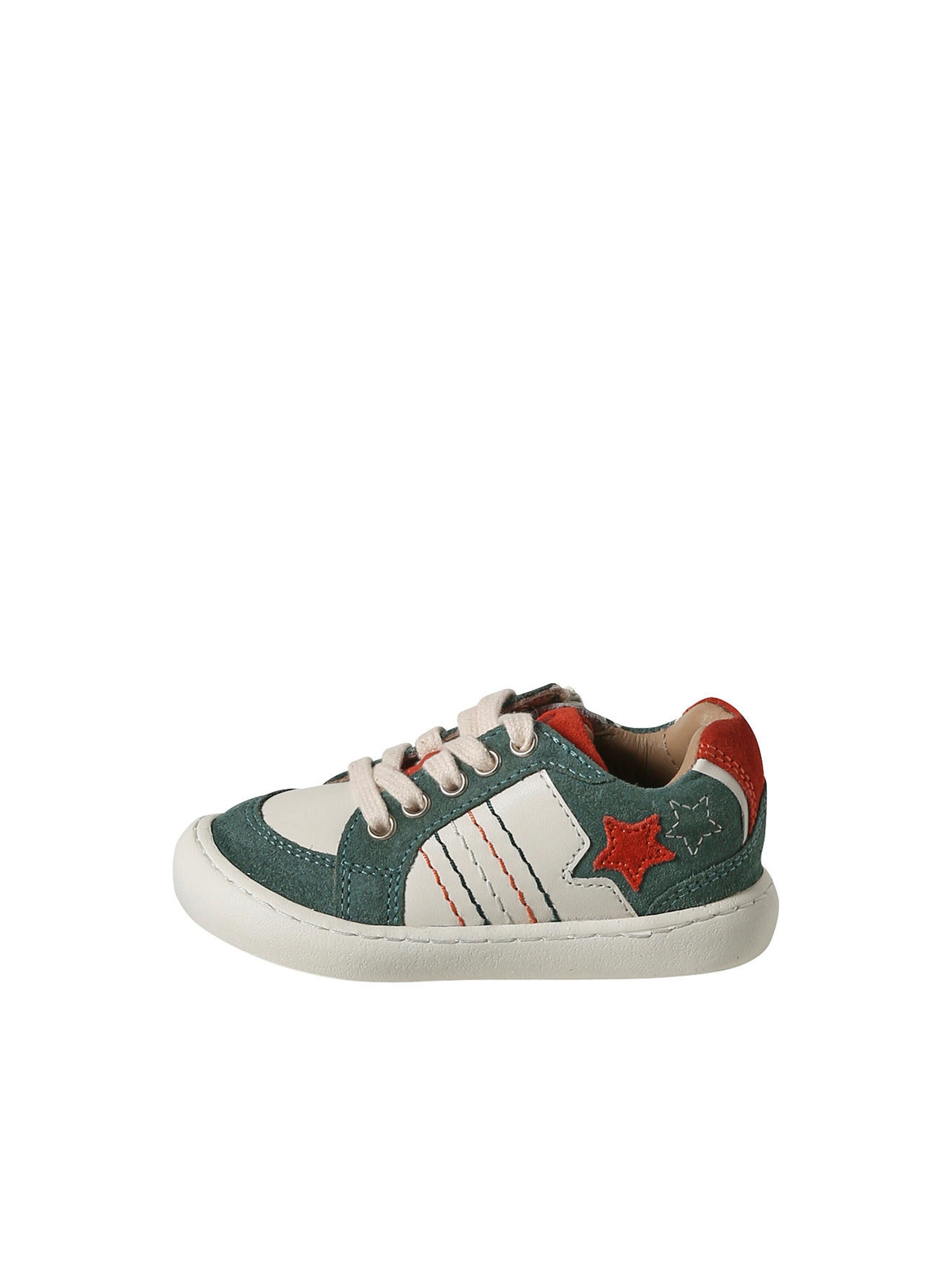Vertbaudet Baby Sneakers mit Reißverschluss creme/grün