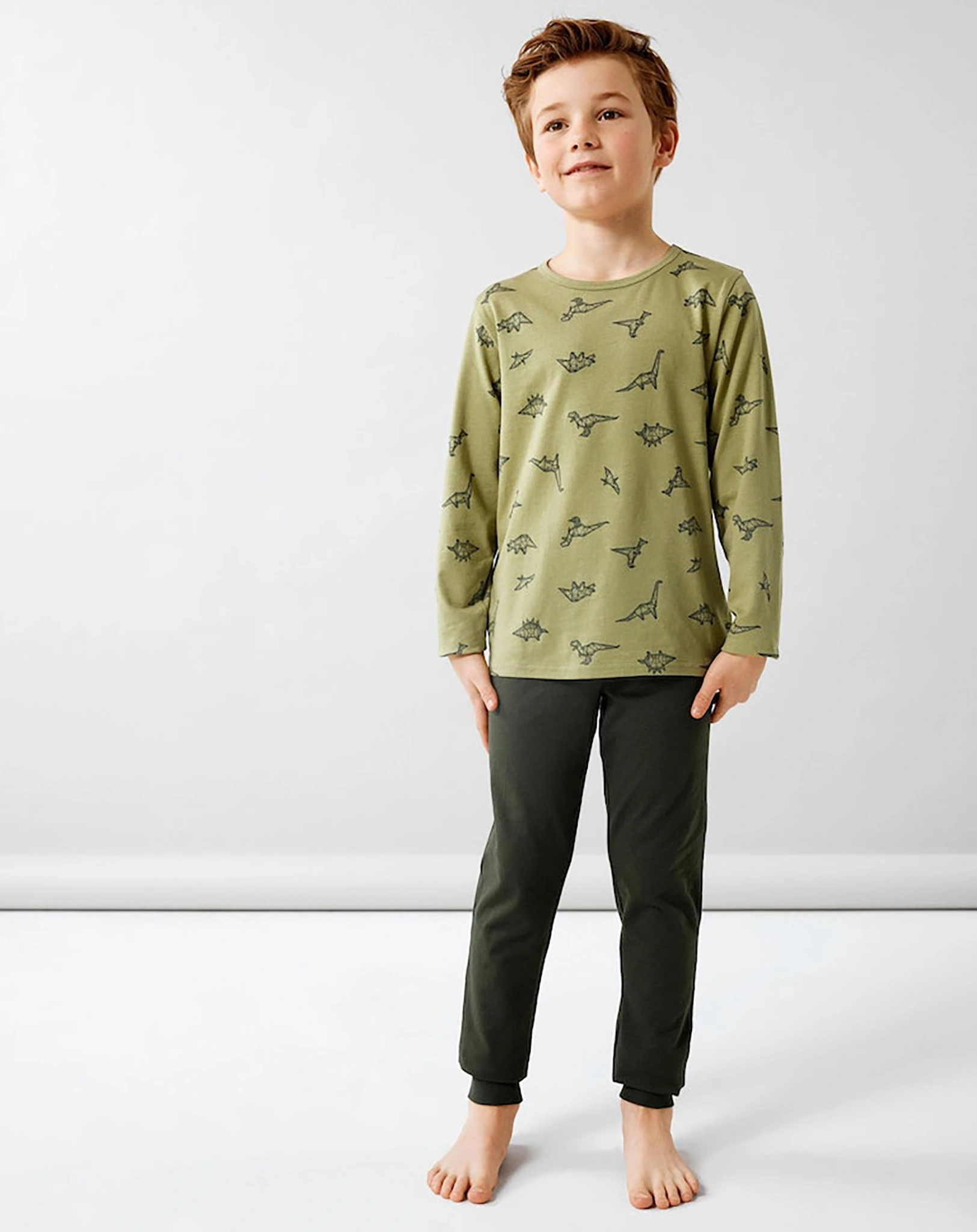Schlafanzug NKMNIGHTSET - DINO in sage
