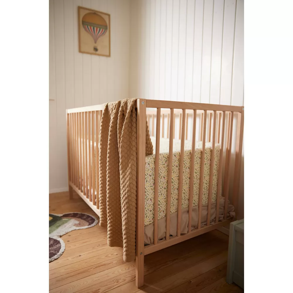 Filibabba Strikket babytæppe - Ivory Cream