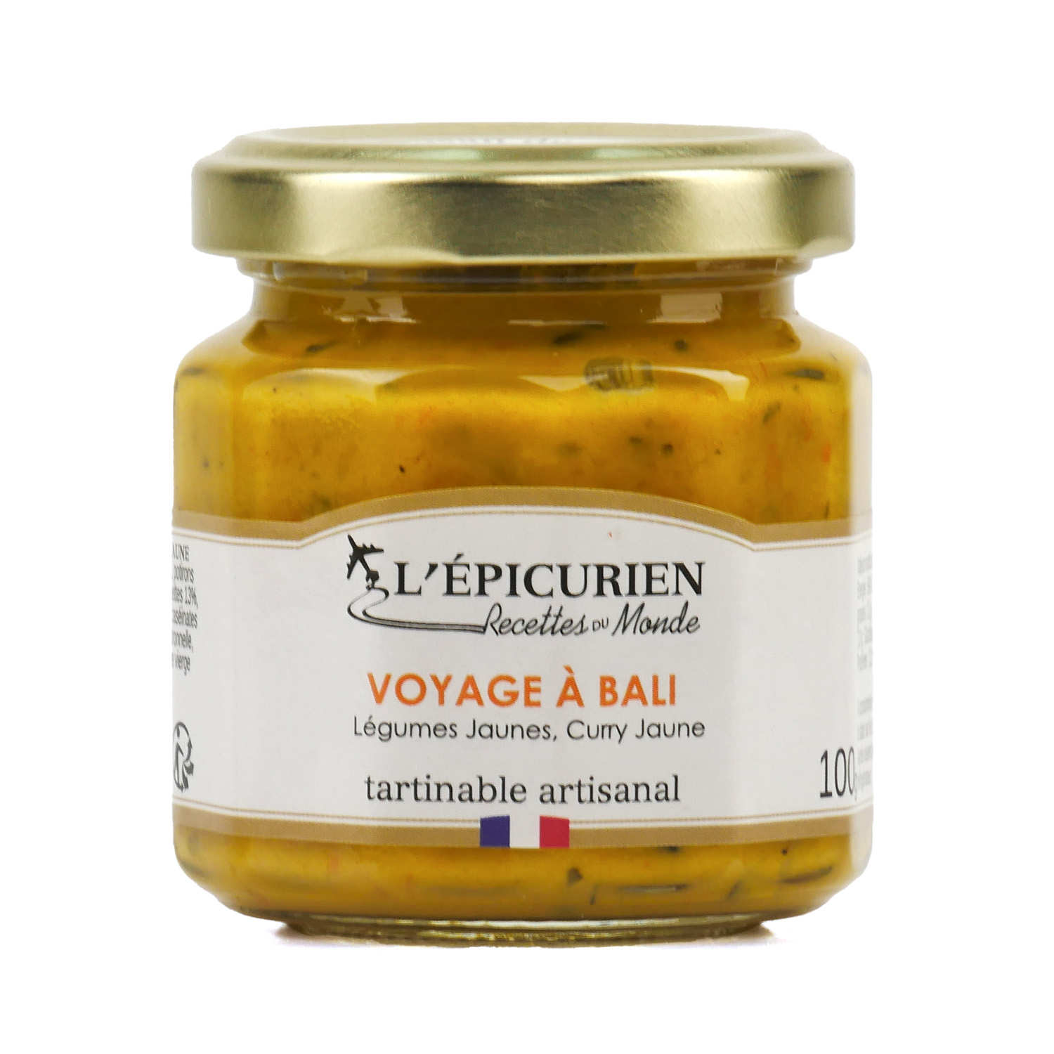 Voyage à Bali - Tartinable artisanal de légumes au curry jaune