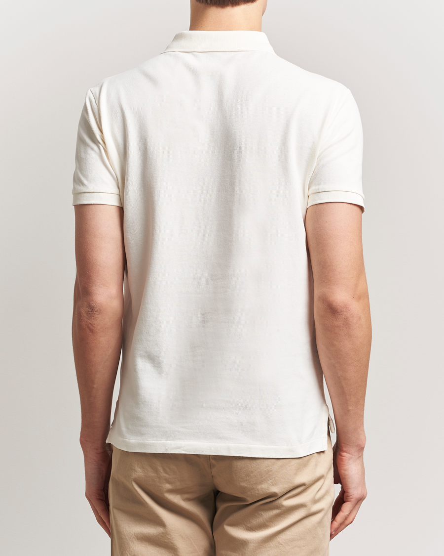 Polo Ralph Lauren Custom Slim Fit Mesh Polo Clubhouse Cream