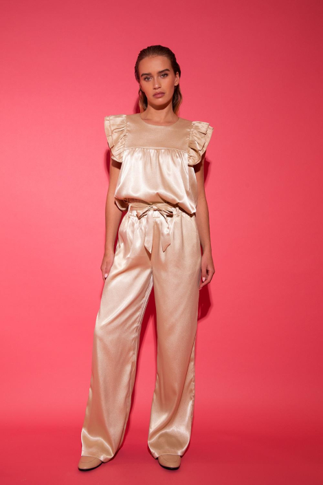 Studio Amaya gouden dames broek