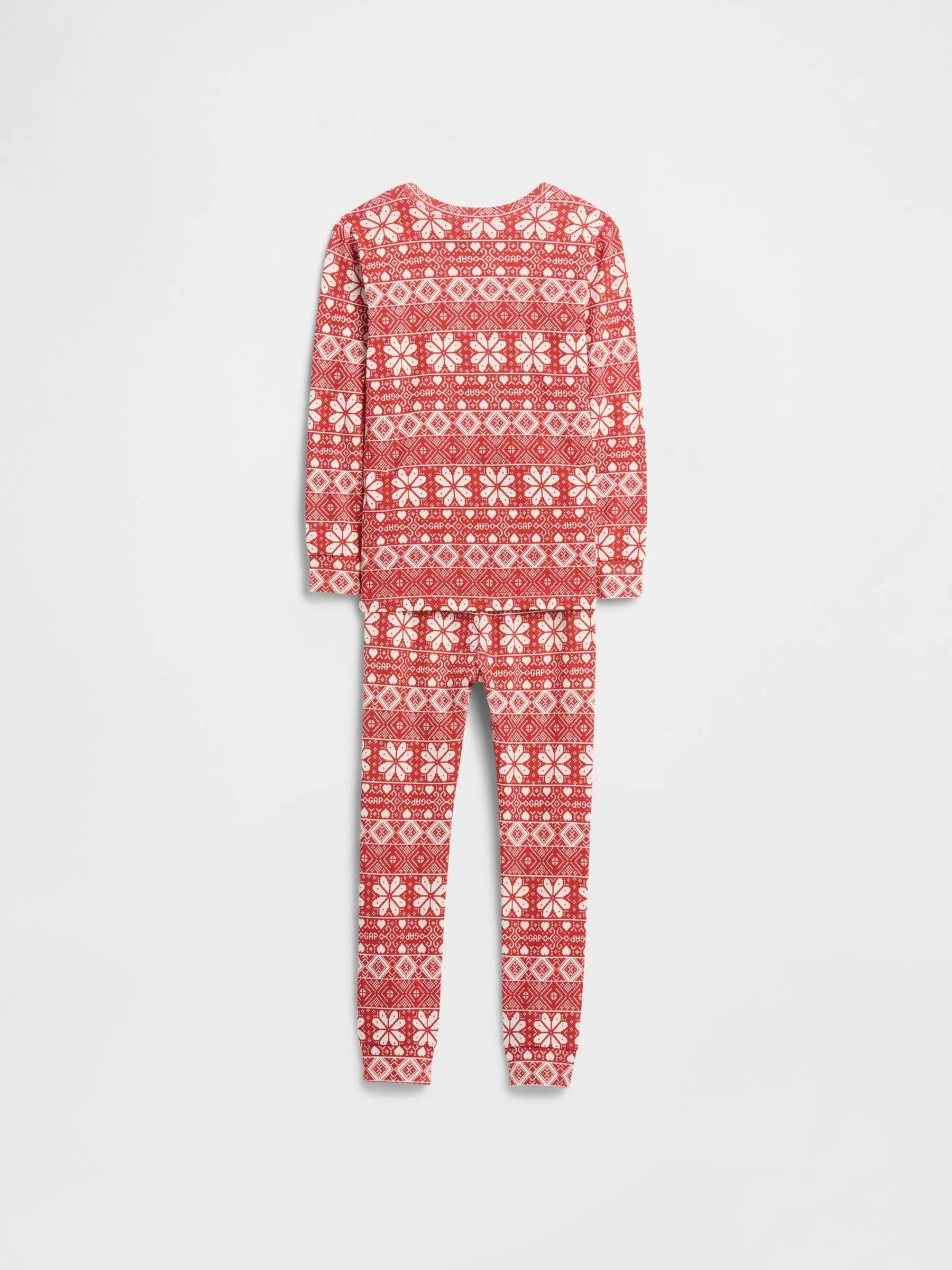 Rood - Gap Matching Family Christmas Fair Isle Pyjamas (6mths-5yrs)