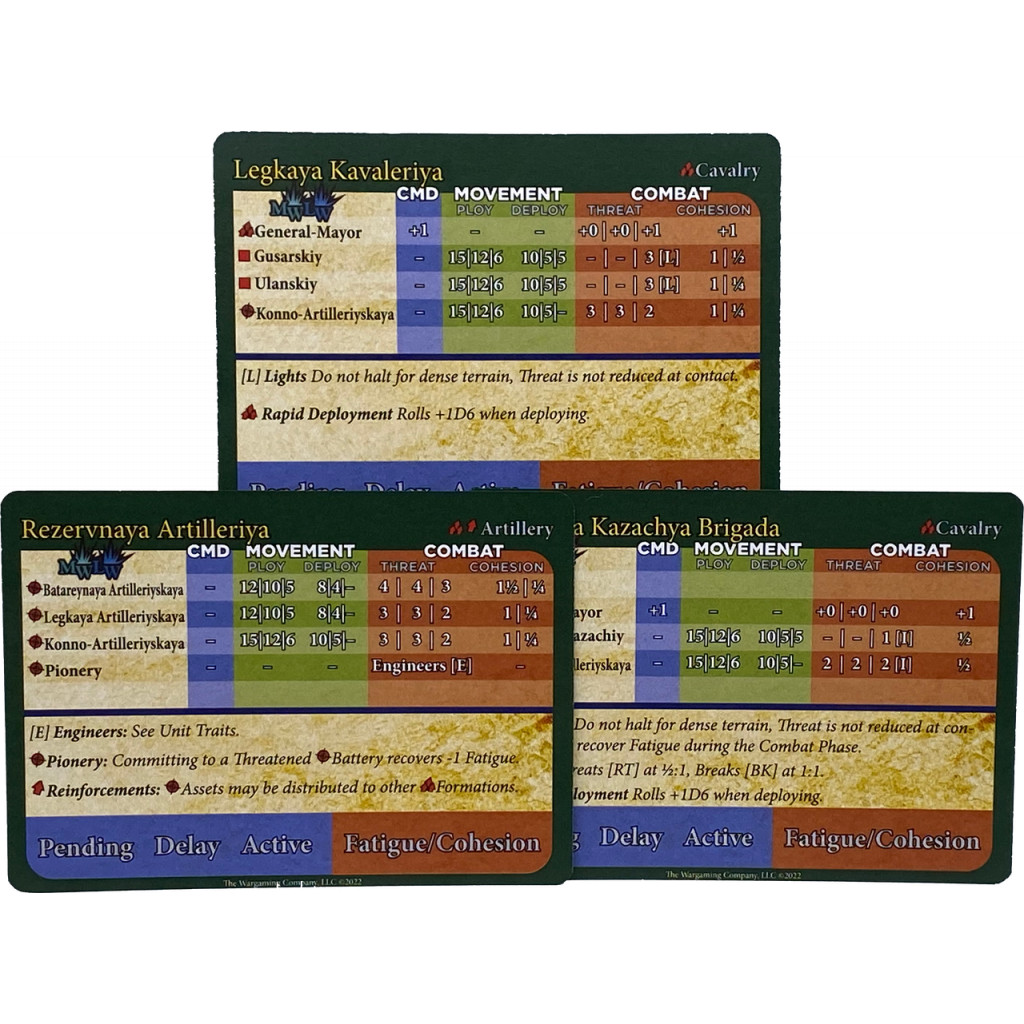 ESR Russian Stat Cards & Orders Pack (Mid War)