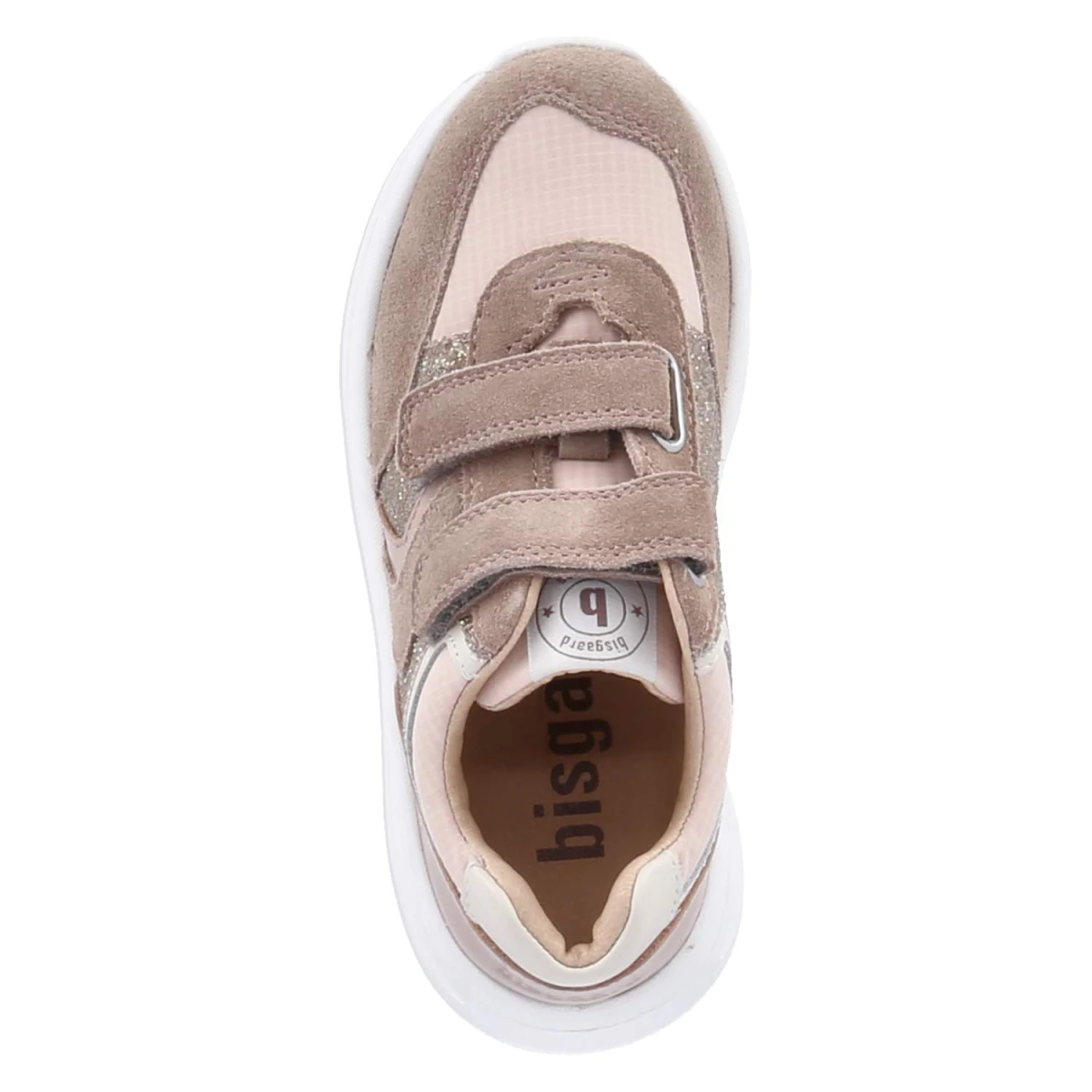 BisgaardLow Sneaker YUKI GLITTER - taupe glitter
