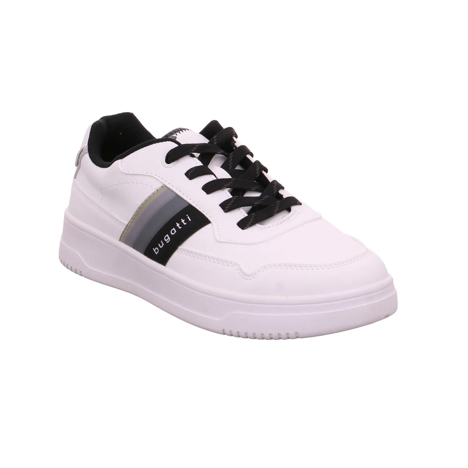 BUGATTI SHOES Halbschuhe Sneaker Weiss Lederimitat
