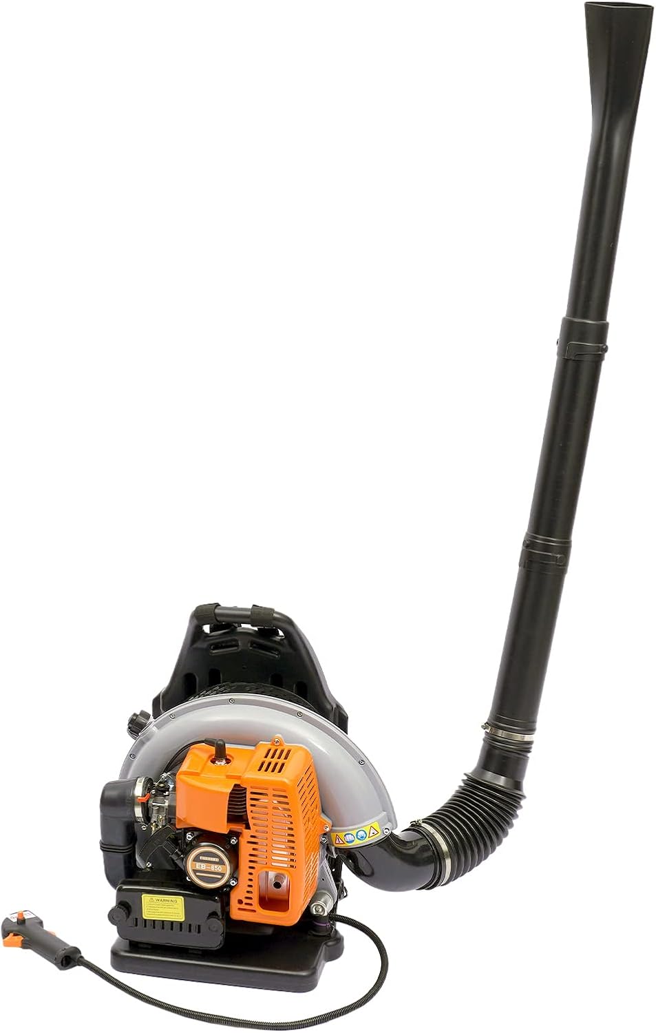 2,7 kW Profi Benzin Laubsauger Rucksack-Laubbläser 65CC 2-Takt Bläser Laubblasgerät Benzinmotor Bläser 108 m³/h Einstellbares Laubgebläse mit hohem Luftstrom für den Außenbereich