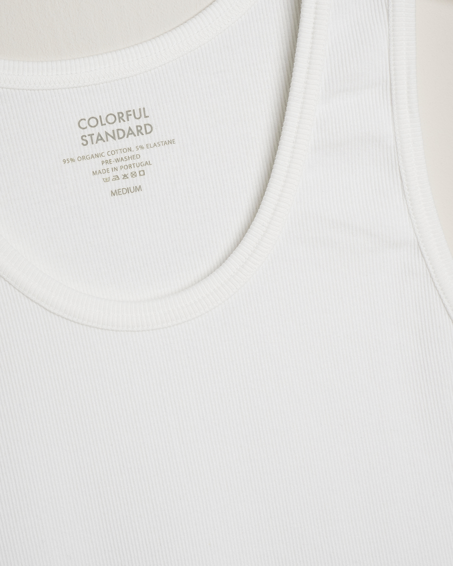 Colorful Standard Organic Rib Tank Top Optical White