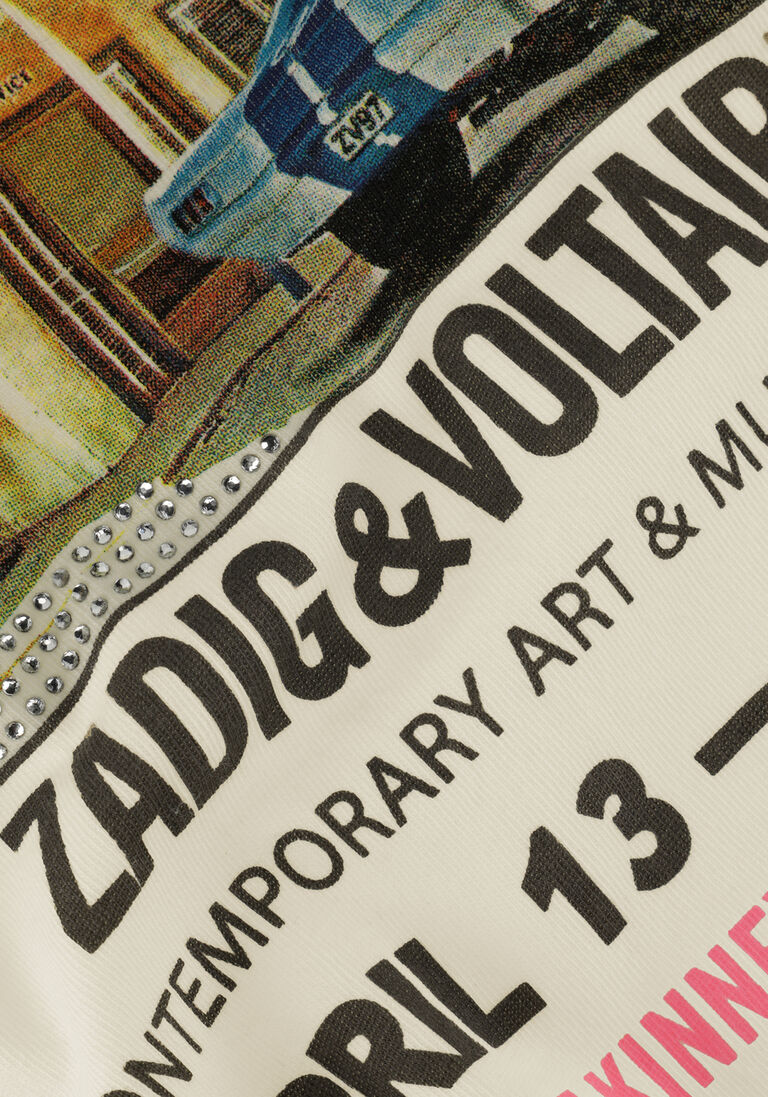 ZADIG & VOLTAIRE ecru zadig & voltaire top x15380
