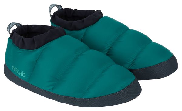 Chaussons de bivouac en duvet Down Hut Bleu Unisexe
