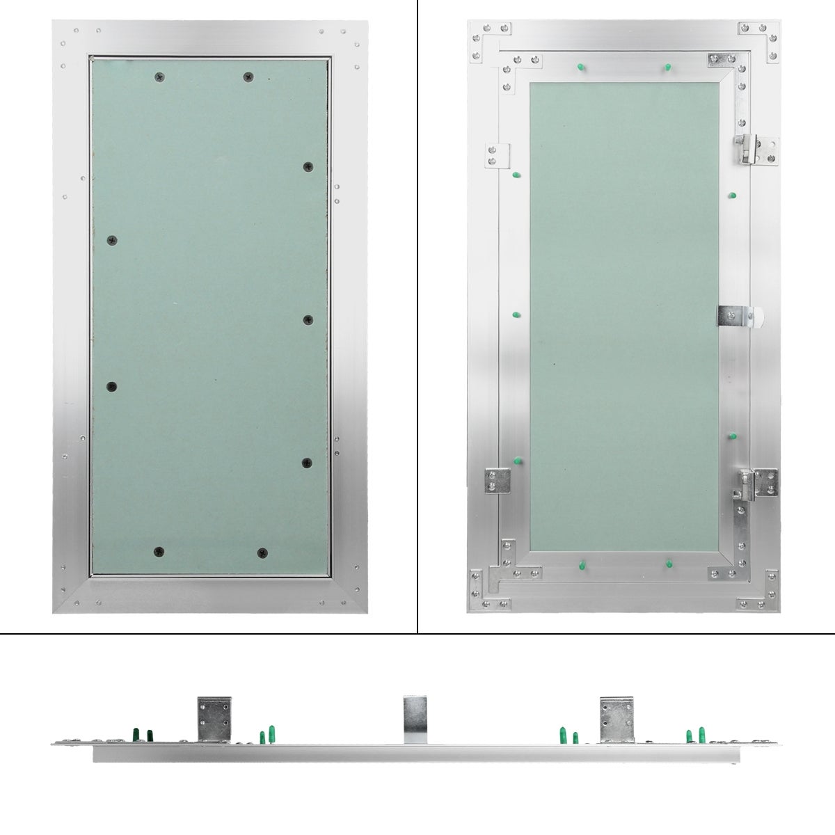 ECD Duitsland Toegangspaneel/Toegangsdeur met gipsplaatinzetstuk 300x600mm, 12,5mm gipsplaat, Aluminium frame, Toegangsdeur/Onderhoudsluik/Reinigingsluik/Onderhoudsopening, Geschikt voor vochtige ruimtes, Gipsplaatconstructie