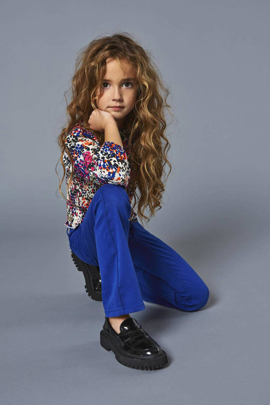 ONLY flared broek KOGANNE hardblauw