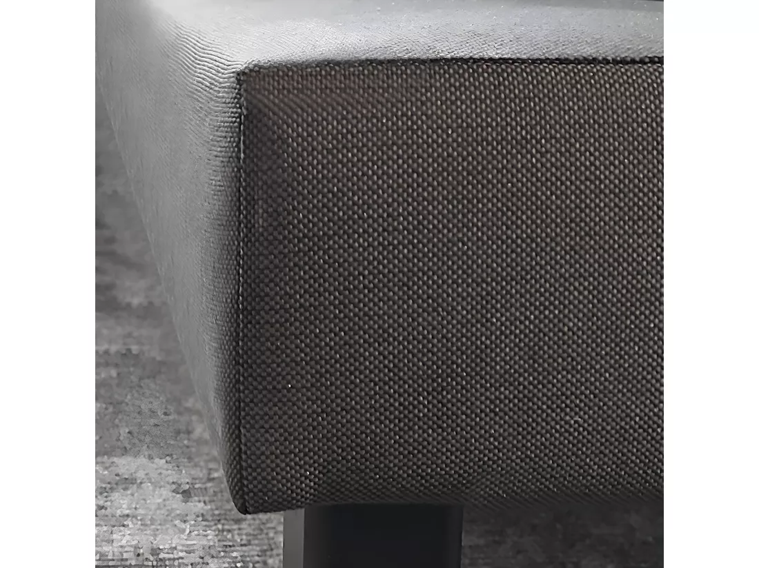Sommier Tapissier 90x190 - Bois de Pin Renforcé - Hêtre Massif - Anthracite - Solides de Qualité - Anti-bruit - Confortable et Résistant - Douce Lune