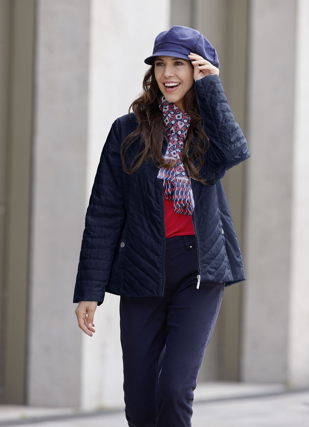 Jacke mit Reißverschlussleiste
