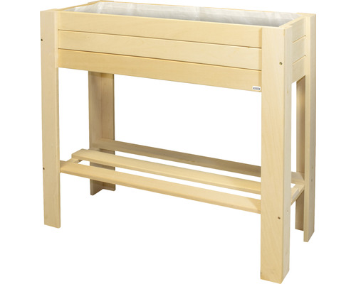 Verhoogd bed op palen Wagner System Green Box Light 83 x 34,5 x 70 cm naturel