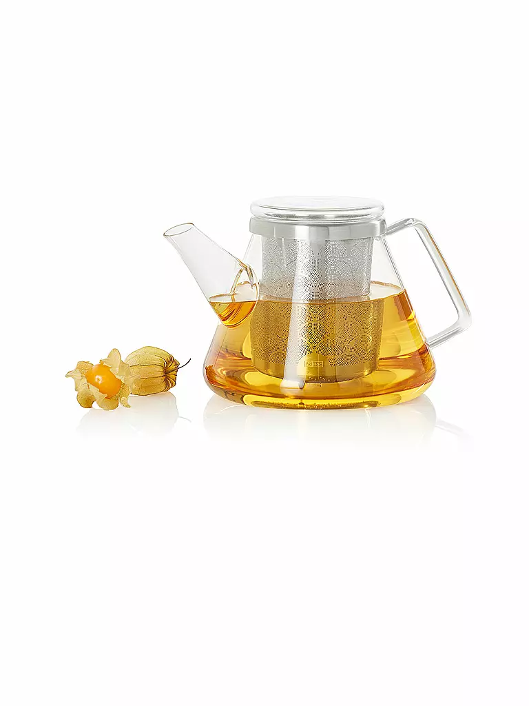 AD HOC Teekanne Fusion 1L Glas/Edelstahl transparent