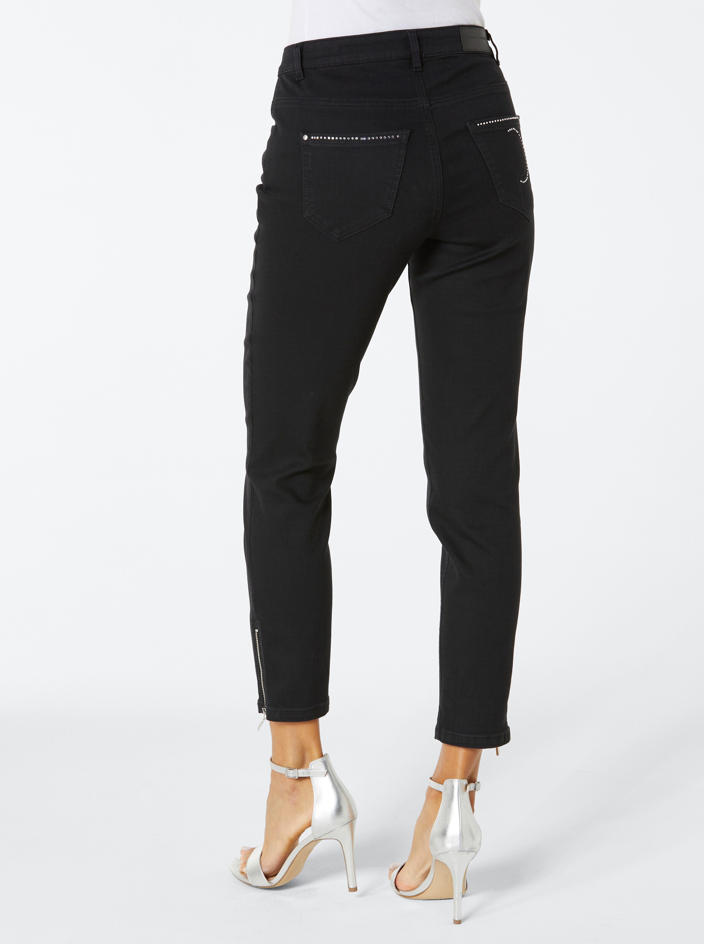 CREATION L PREMIUM 5-Pocket-Jeans in schwarz
