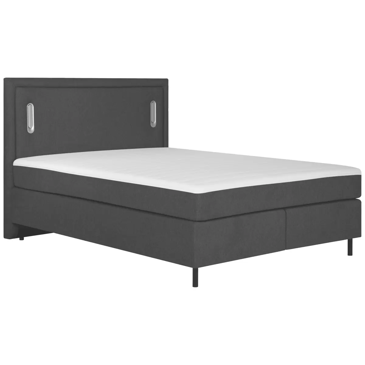 Boxspringbett Nidda 180 x 200 Schwarz
