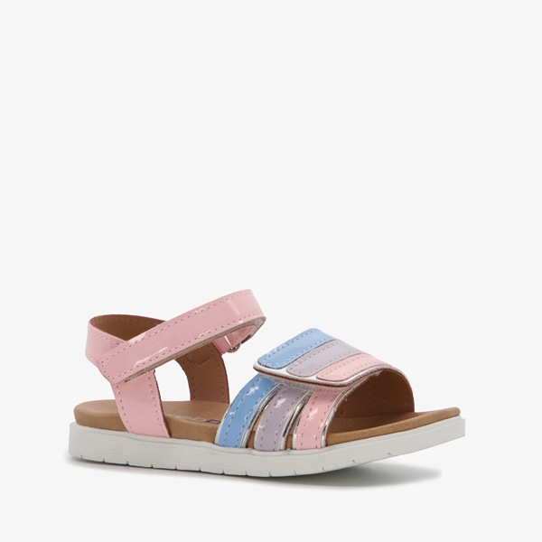 Blue Box meisjes sandalen roze met blauwe details