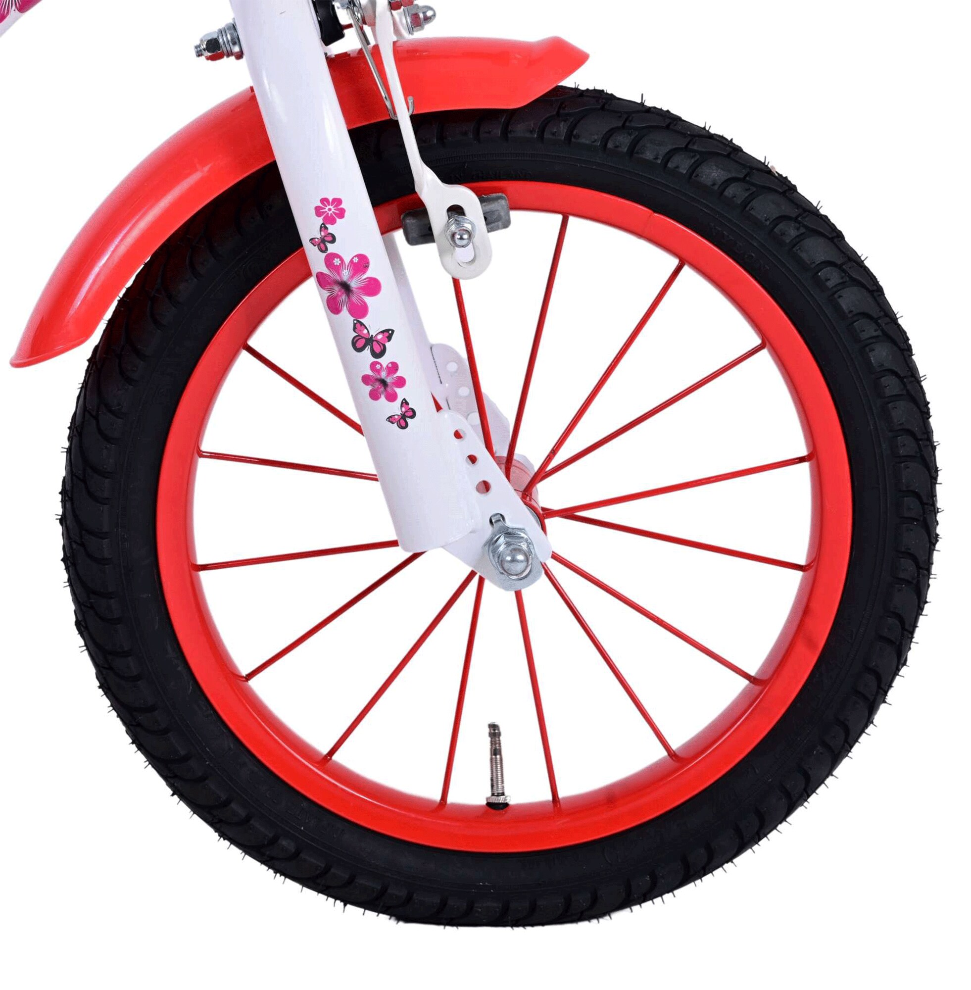 Volare Lovely Kinderfahrrad 14 Zoll Mädchen Jungen ab 3,5 Jahre Kinder Fahrrad 100-115 cm Größe