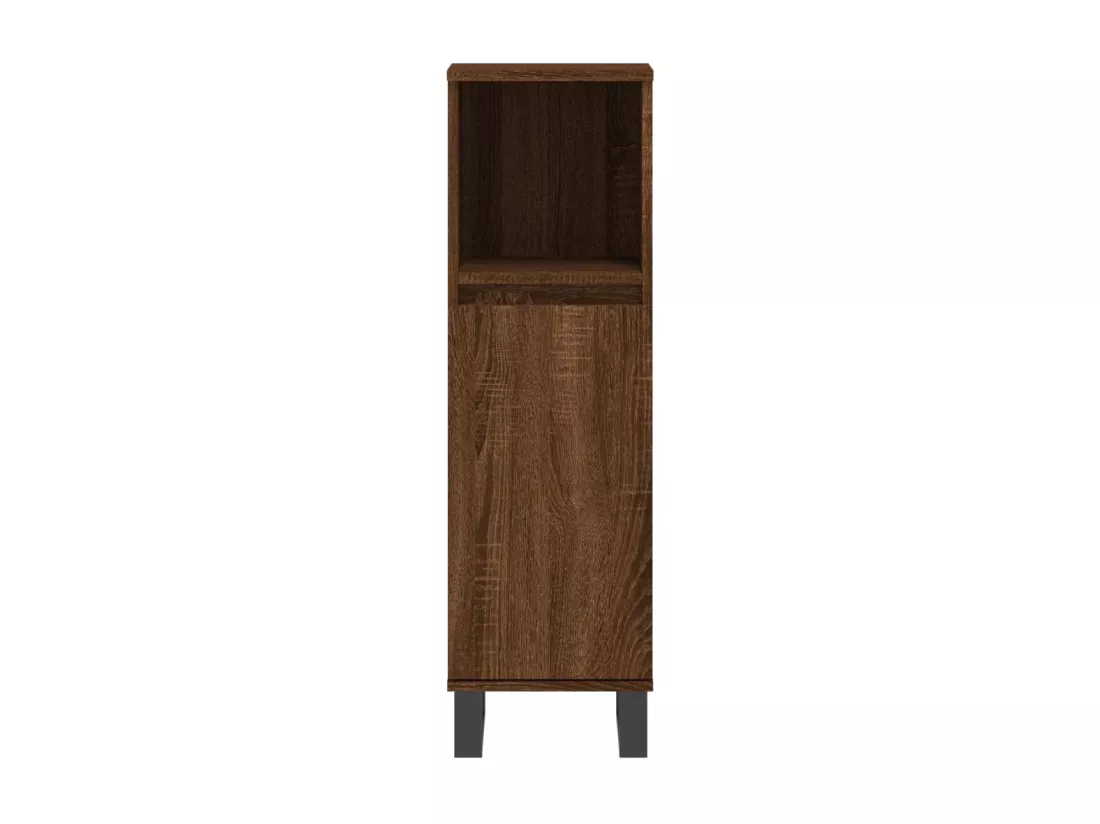 Armoire de bain chêne marron 30x30x100 cm bois d'ingénierie
