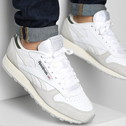 Baskets Classic Leather 100033433 Footwear White Steely Fog Pure Grey 3