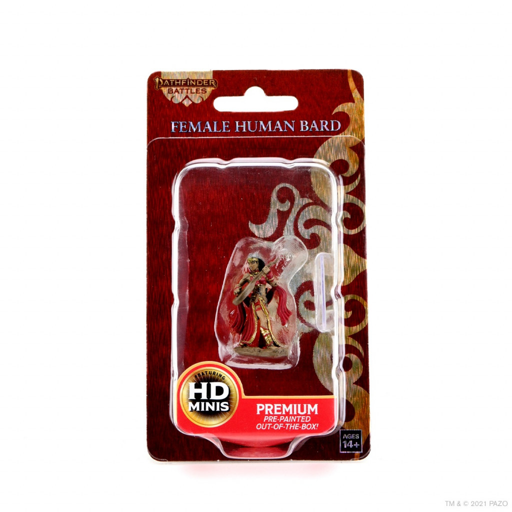 Pathfinder Battles Premium Painted Figure - Female Human Bard