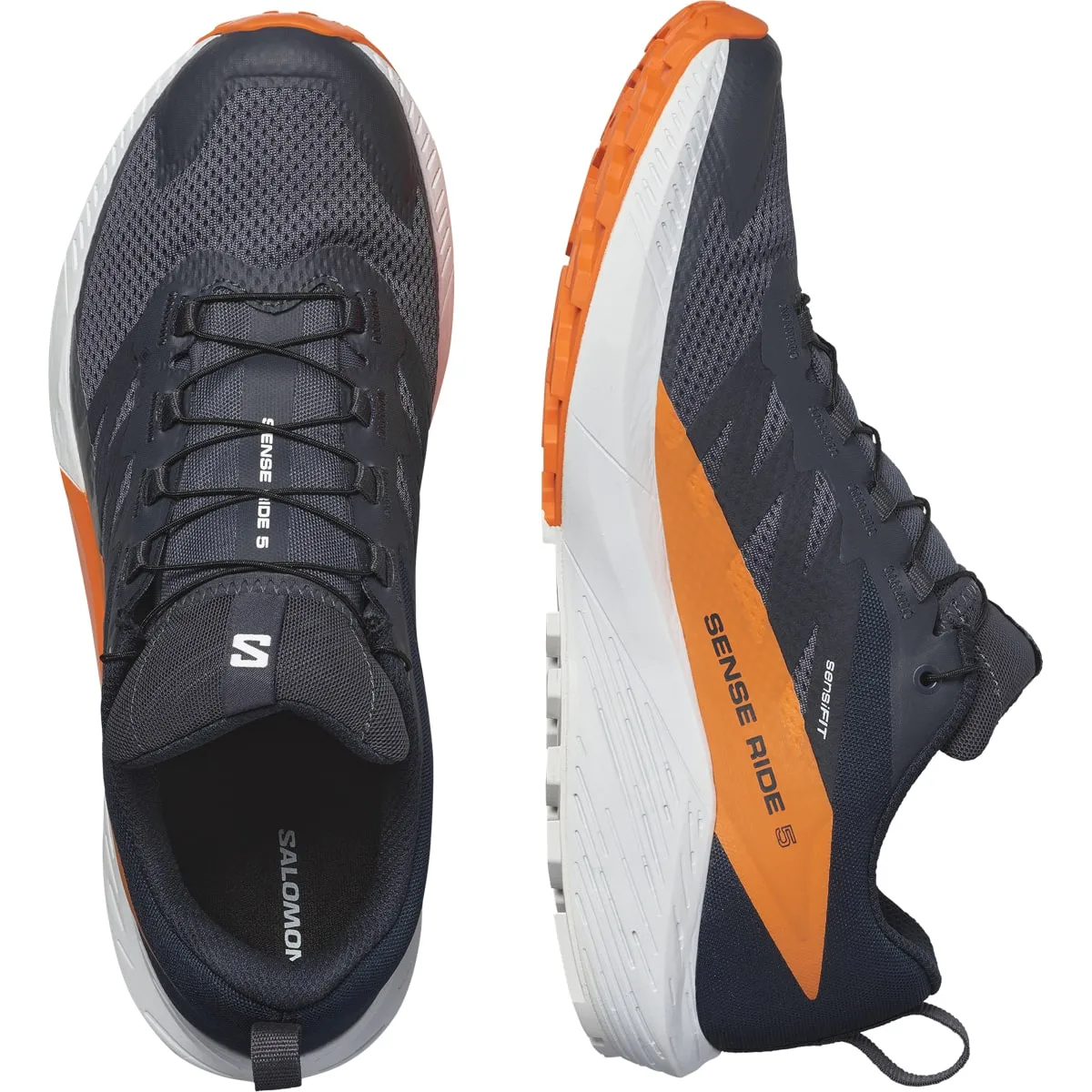 Salomon Men's Sense Ride 5 GORE-TEX India Ink/Carbon/Dragon Fire