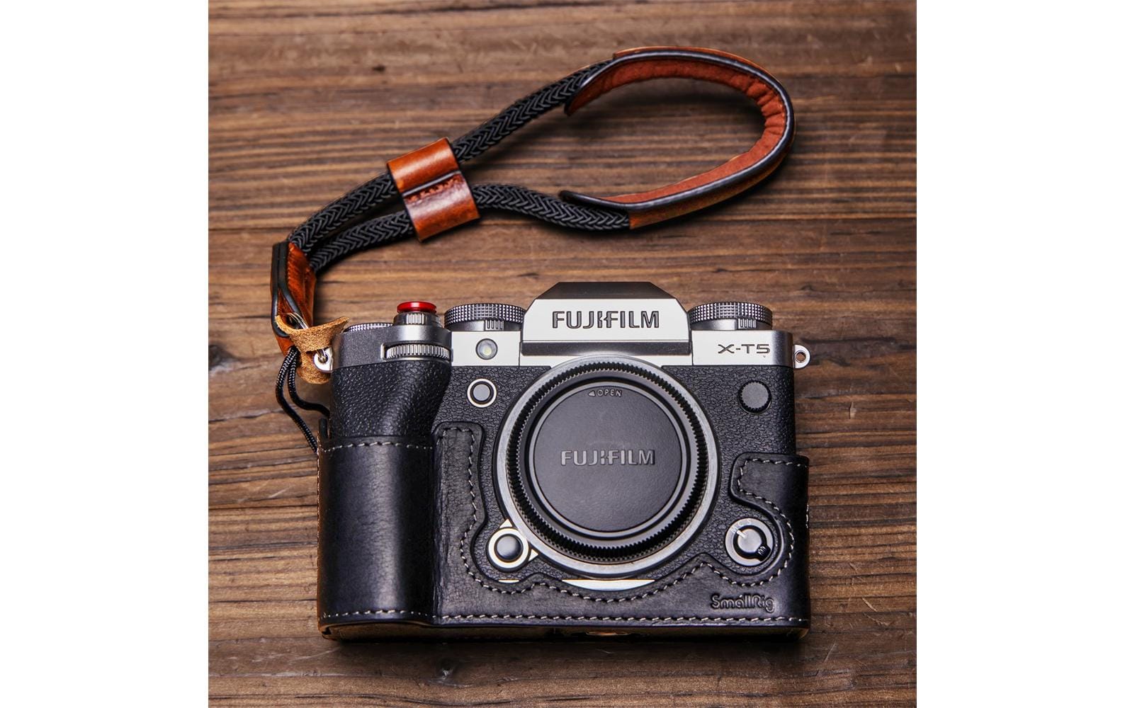 Halb Case/Handschlaufe Kit für FUJIFILM X-T5Handgelenkschlaufe aus Leder für sicheren Halt der Kamera