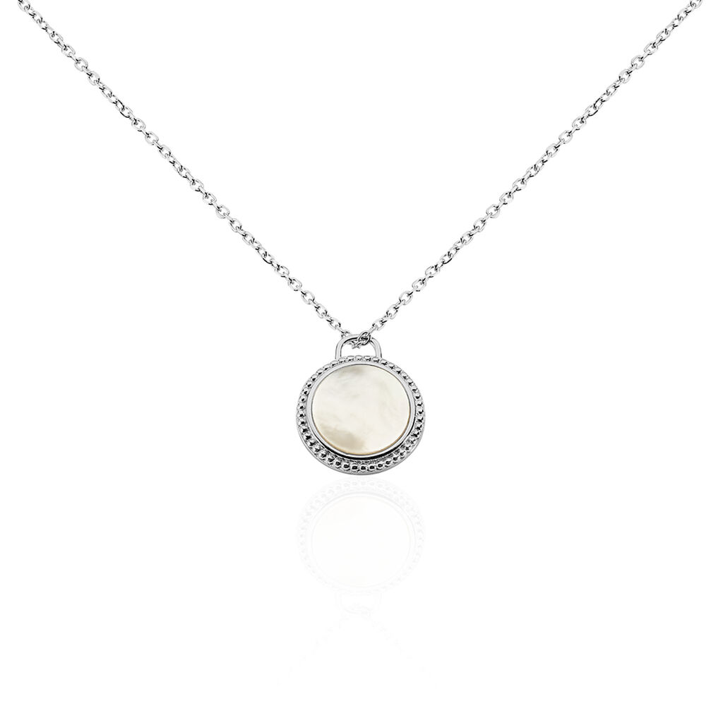 Collier Laetizia Celine Argent Blanc Nacre