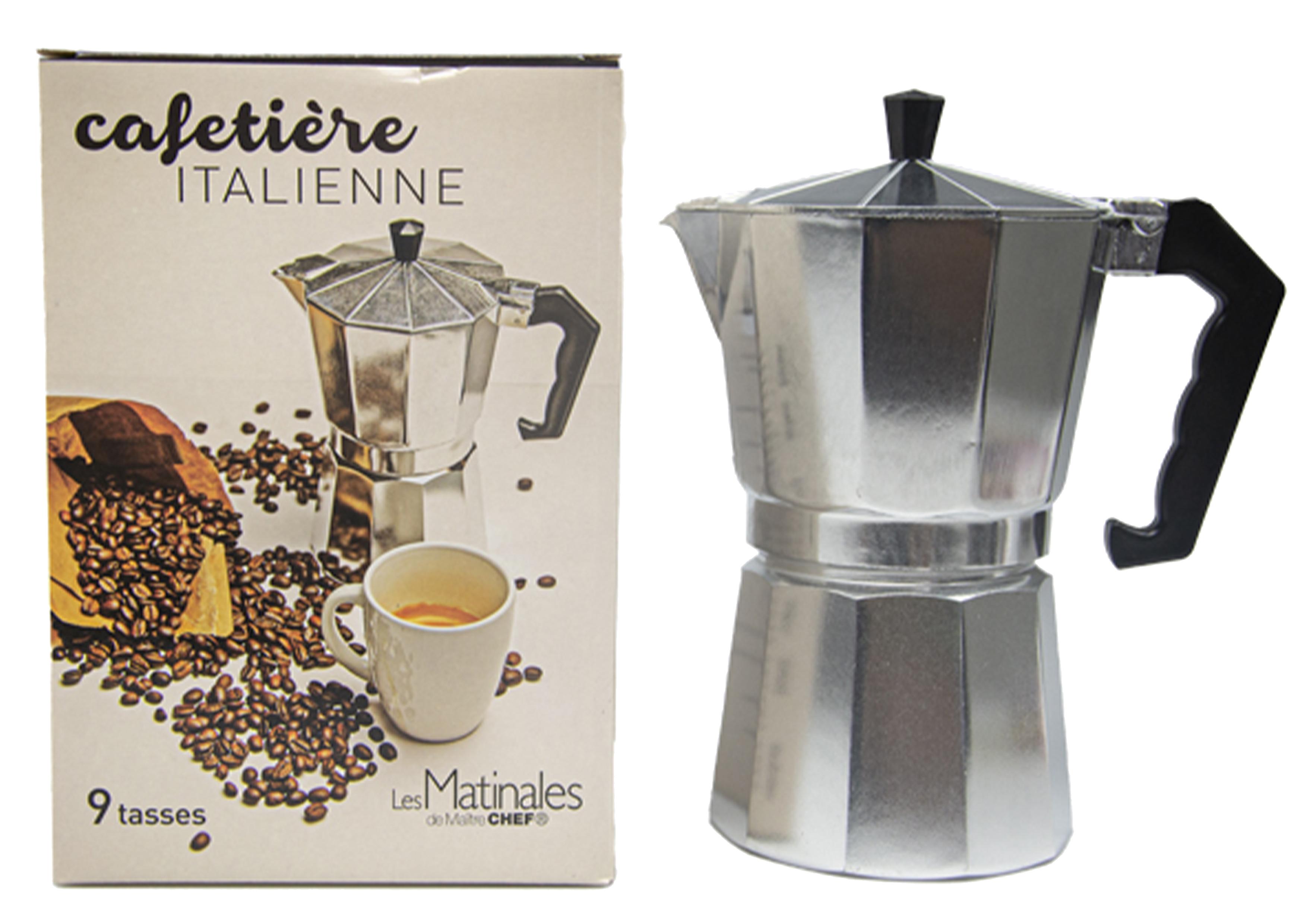 CAFETIERE ITALIENNE 9 TASSES ALUMINIUM