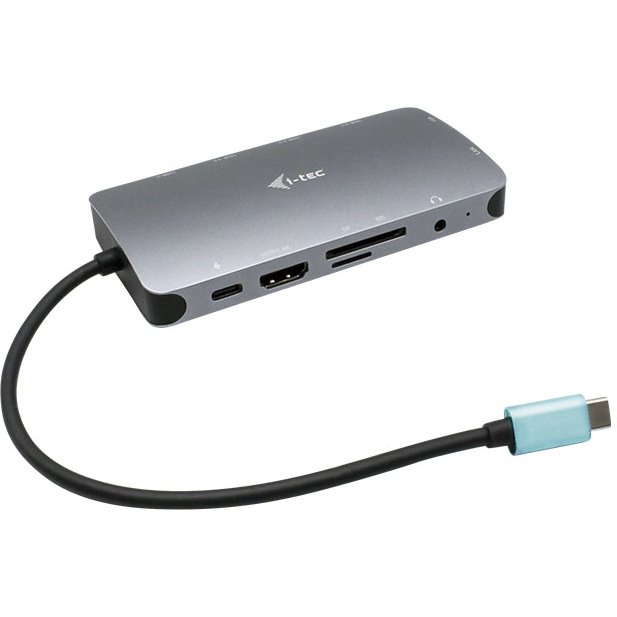 i-tec Metal USB-C Nano Dock HDMI/VGA with LAN + Charger 100W