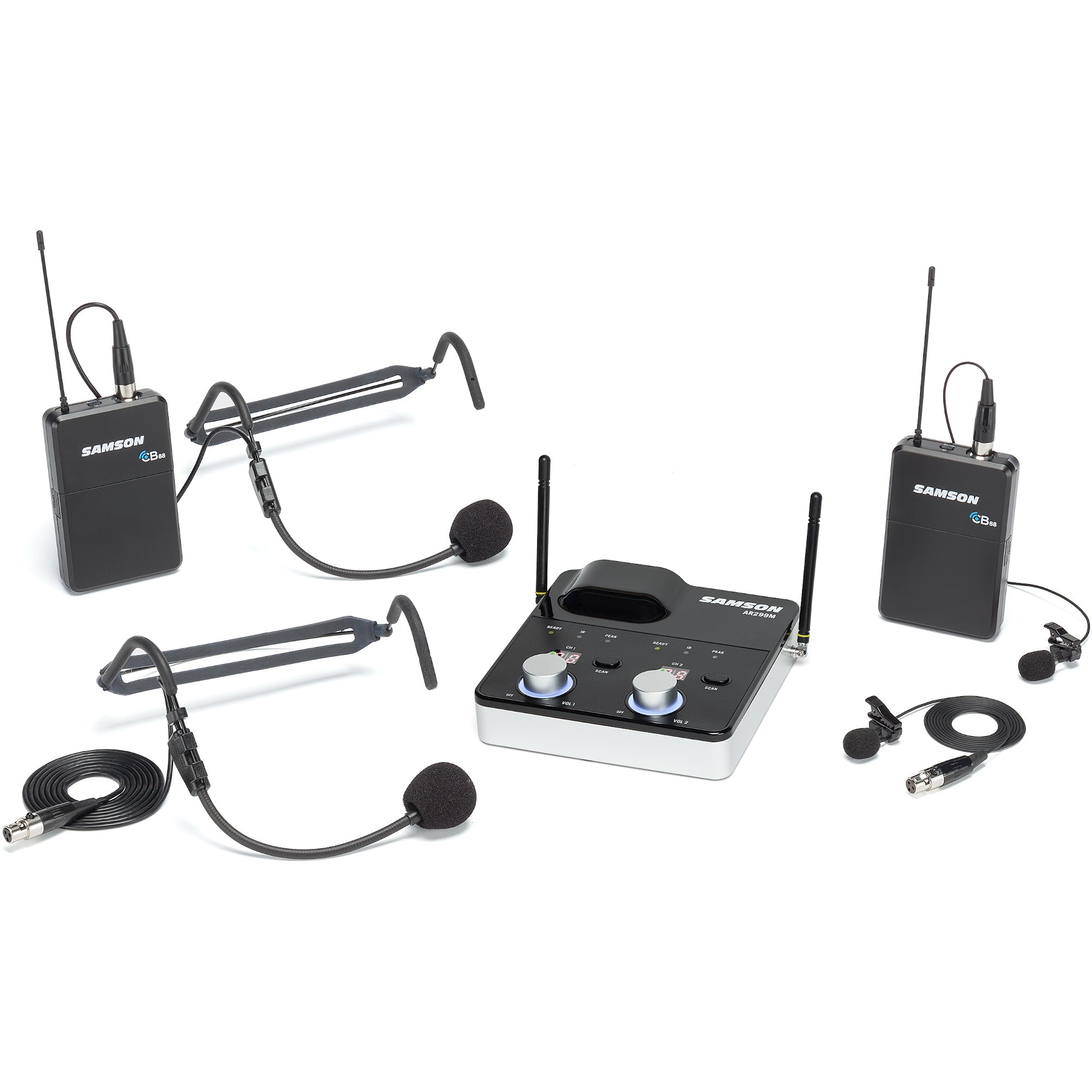 Samson Concert 288m Presentation System met Fender Passport Conference PA (D 542 - 566 MHz)