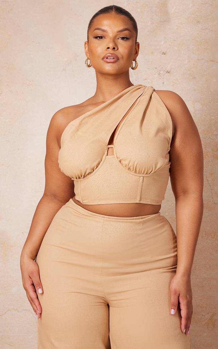 Top Corset Asymétrique Grande Taille