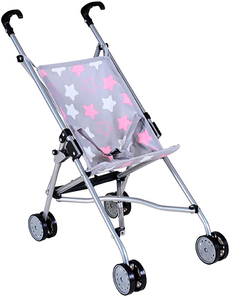 Knorrtoys® Puppenbuggy »Sim - star grey pink«