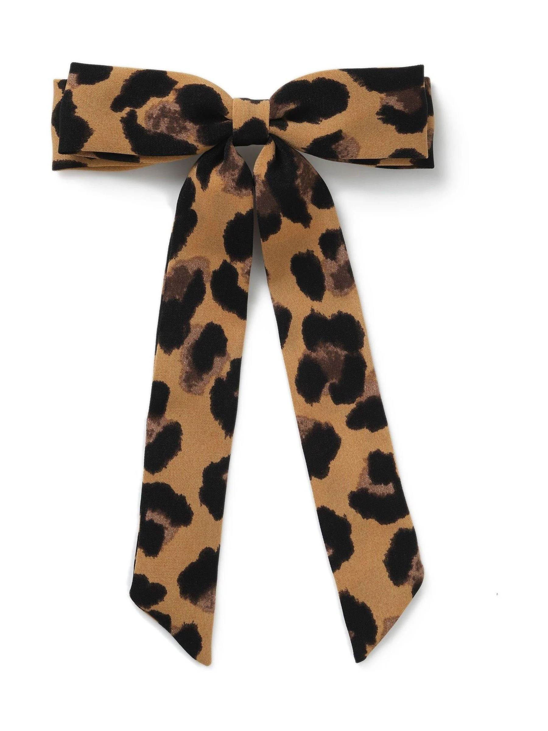 Aela Leopard Print Skinny Hair Bow