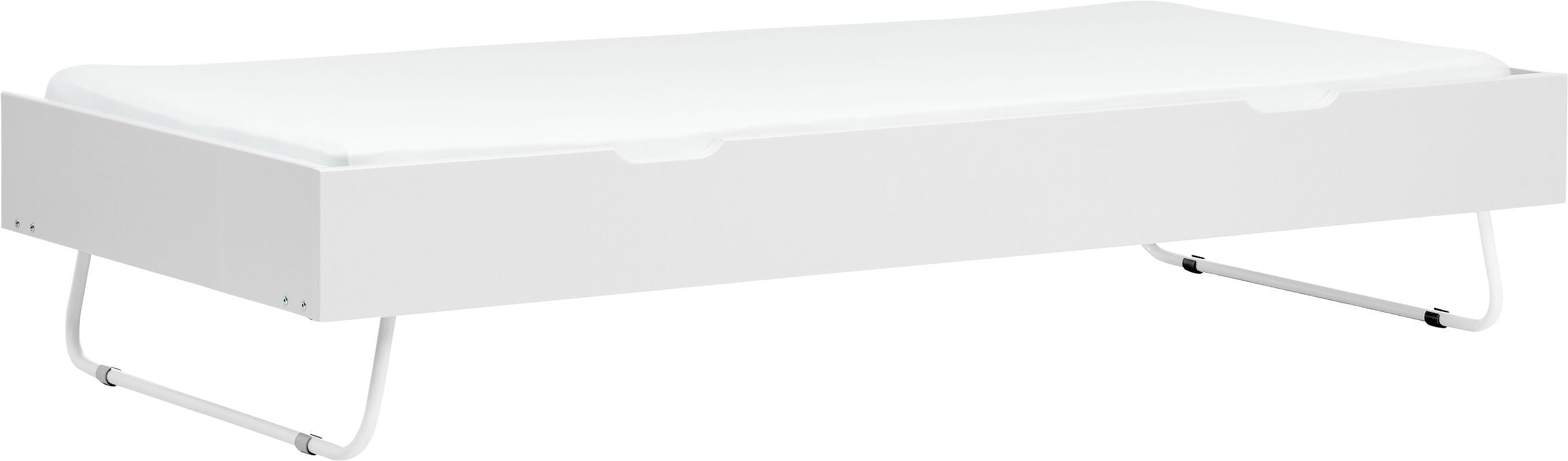 Flexa WHITE Ausziehbett - Weiss / B: 94.0 cm x T: 196.0 cm x H: 20.0 cm