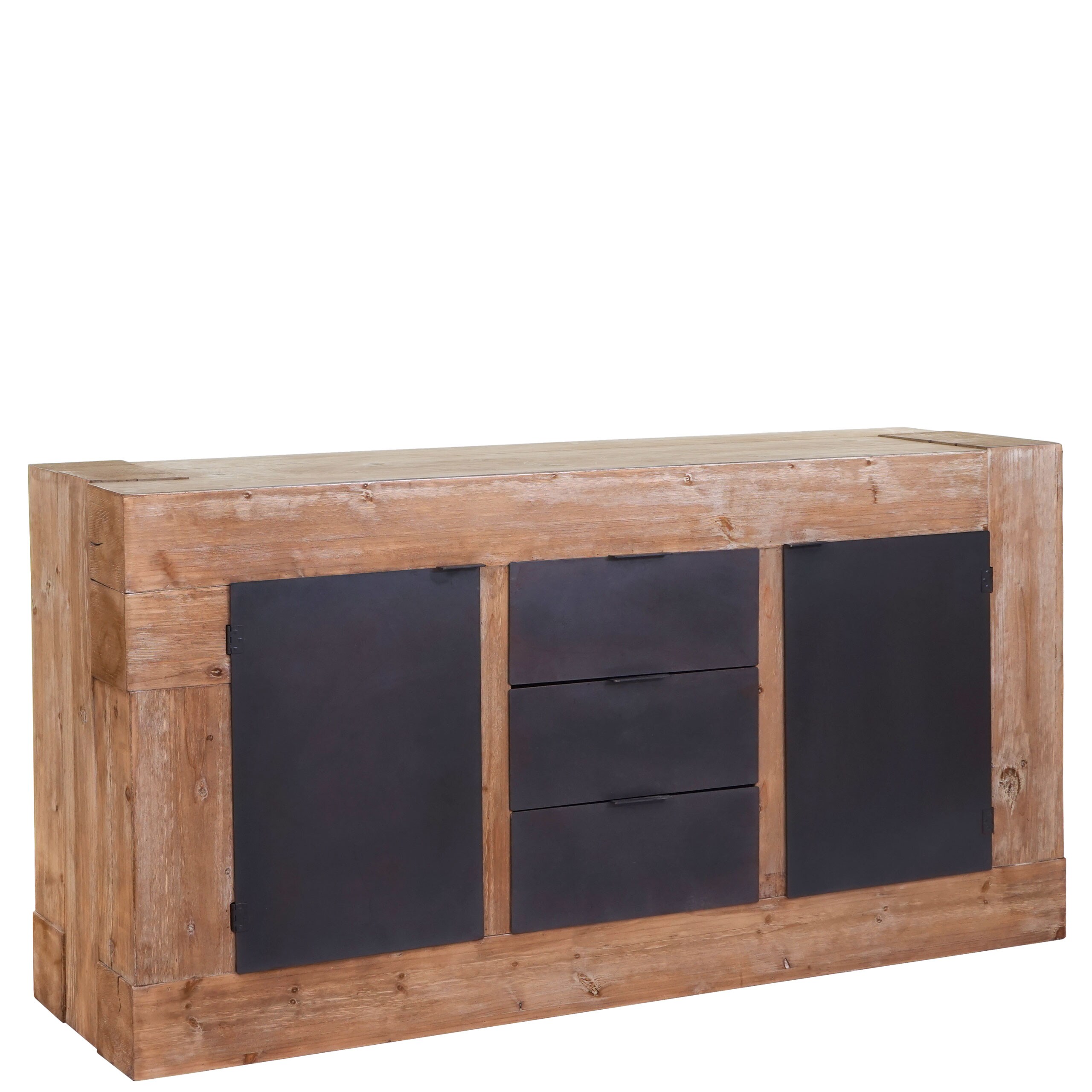 Sideboard MCW-A15, Kommode Schrank Anrichte, Tanne Holz rustikal massiv MVG-zertifiziert 90x160x45cm 67kg