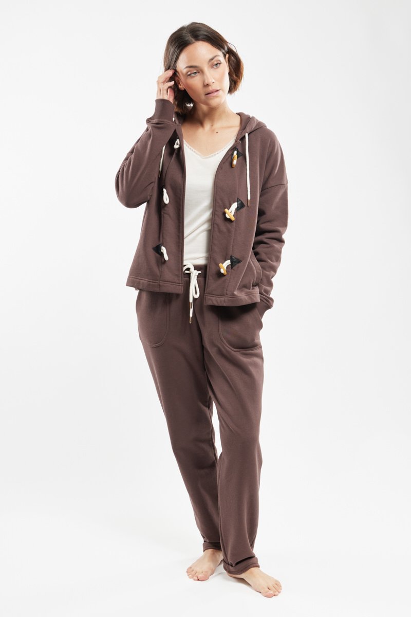 Veste molletonnée homewear - coton