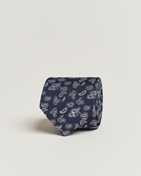 Amanda Christensen Paisley Woven Silk Tie 8 cm Wine Red