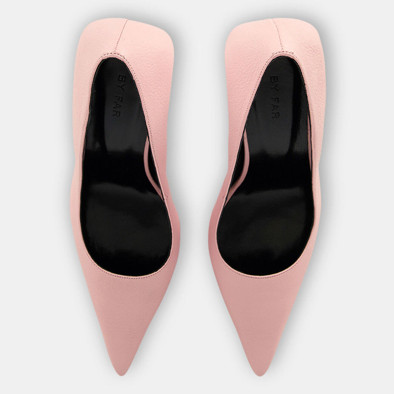 By Far Escarpins en Cuir Lina roses - Talon 9 cm