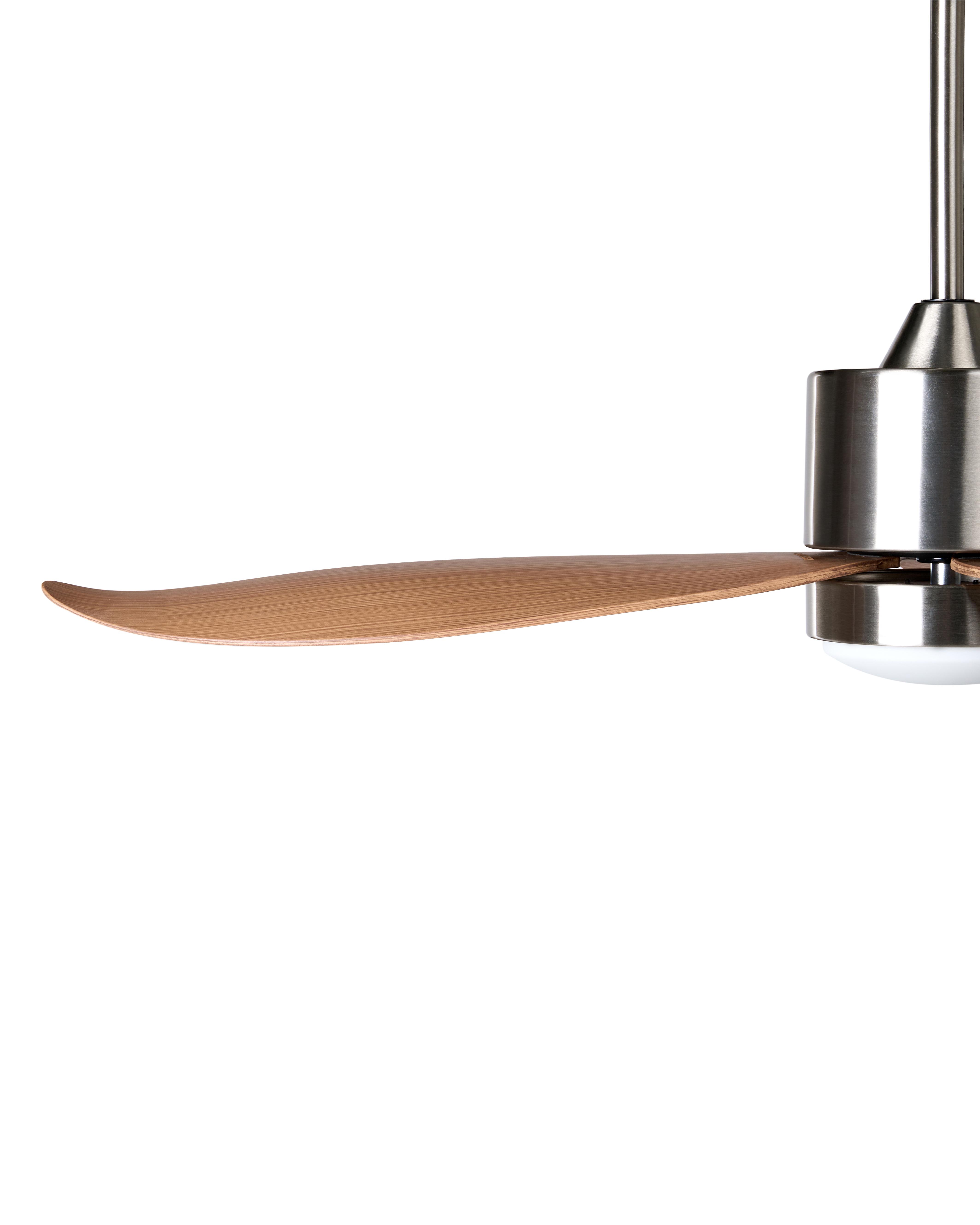 Plafondventilator met verlichting MAHAUT met afstandsbediening LED Lichtbruin