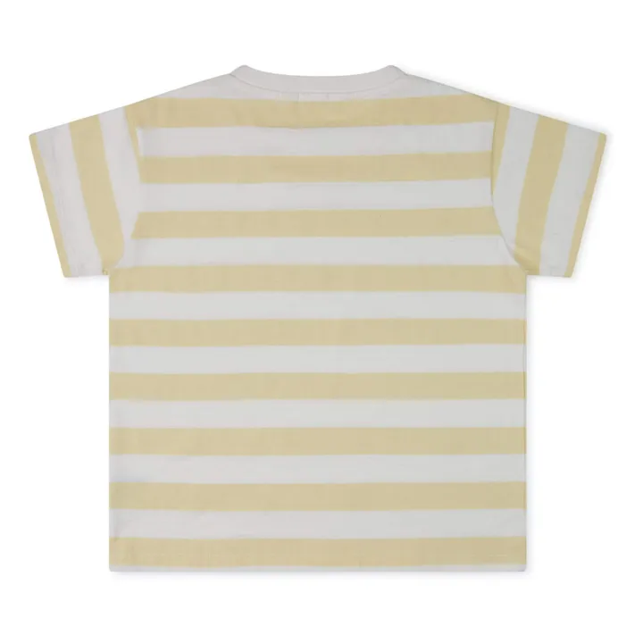 Matona T-shirt Essential Rayures Coton Bio | Jaune pâle
