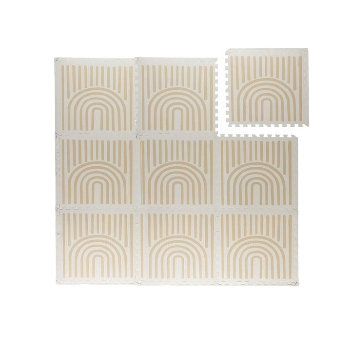 Foam Puzzelmat - Alfie XL Grid Beige