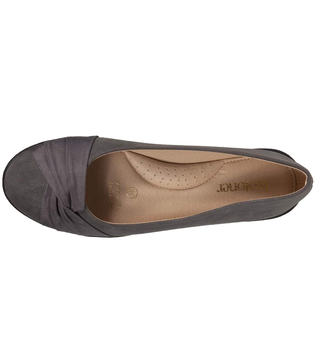 Isotoner Ballerines femme effet drapé