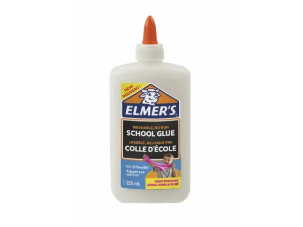 Skolelim Elmer's hvid 225ml - vaskbart til slim