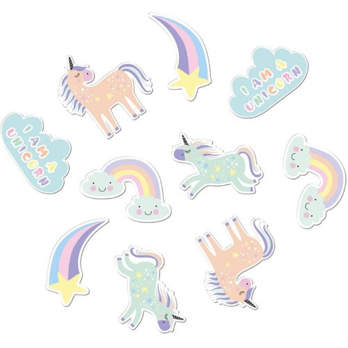 Confetti xl eenhoorns en regenbogen - 45st