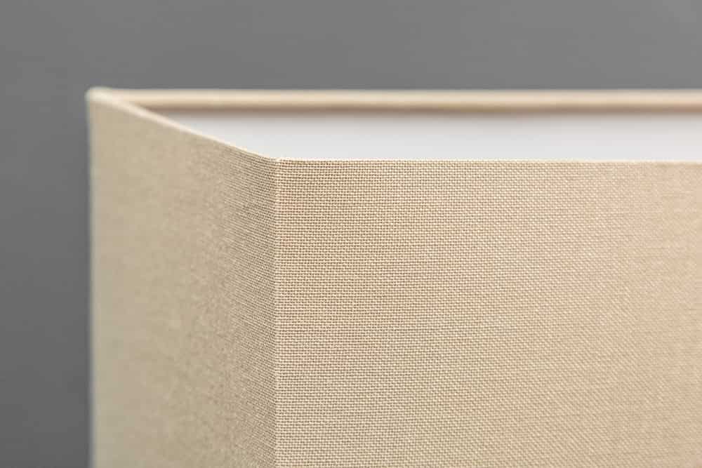 Einzigartige Treibholz Tischlampe PURE UNIQUE 80cm beige mit Leinenschirm
