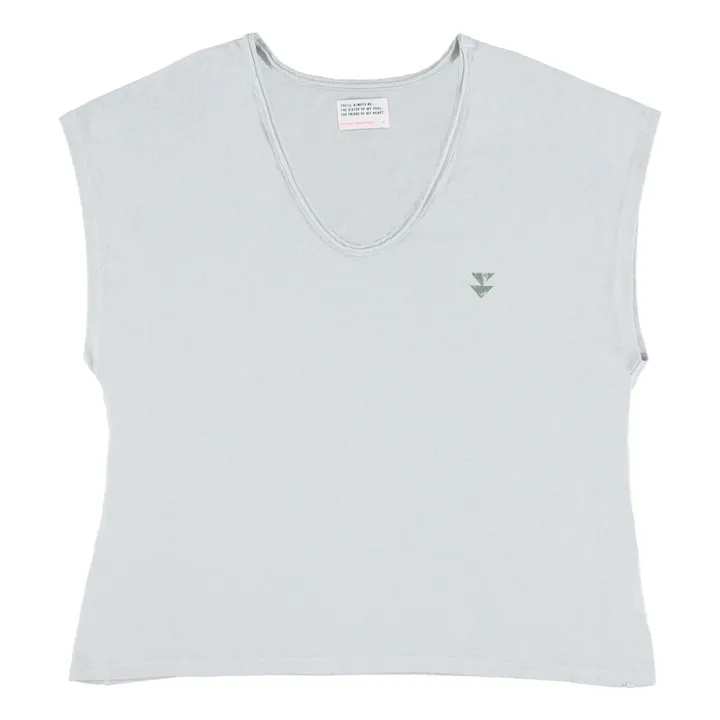 Sisters Department T-Shirt Camille Coton et Lin | Gris clair