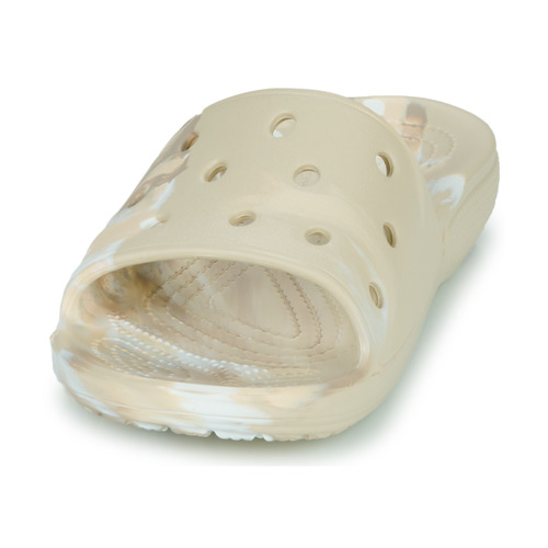 Crocs - CLASSIC CROCS MARBLED SLIDE - Beige / Marbre
